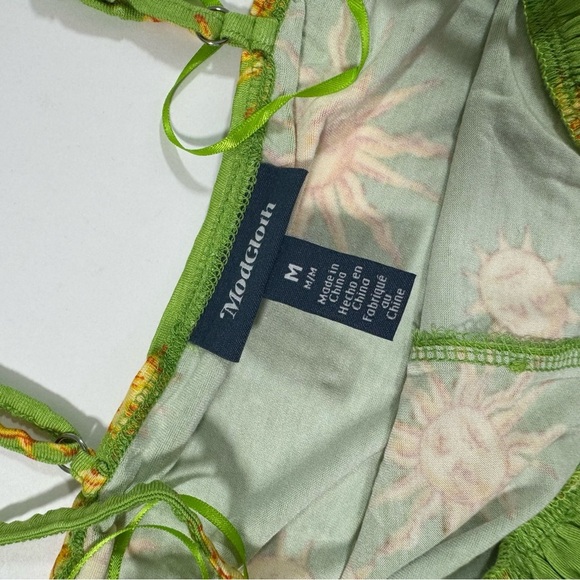 New ModCloth Seaside Vacay Slip Dress Lime Suns - Picture 5 of 7